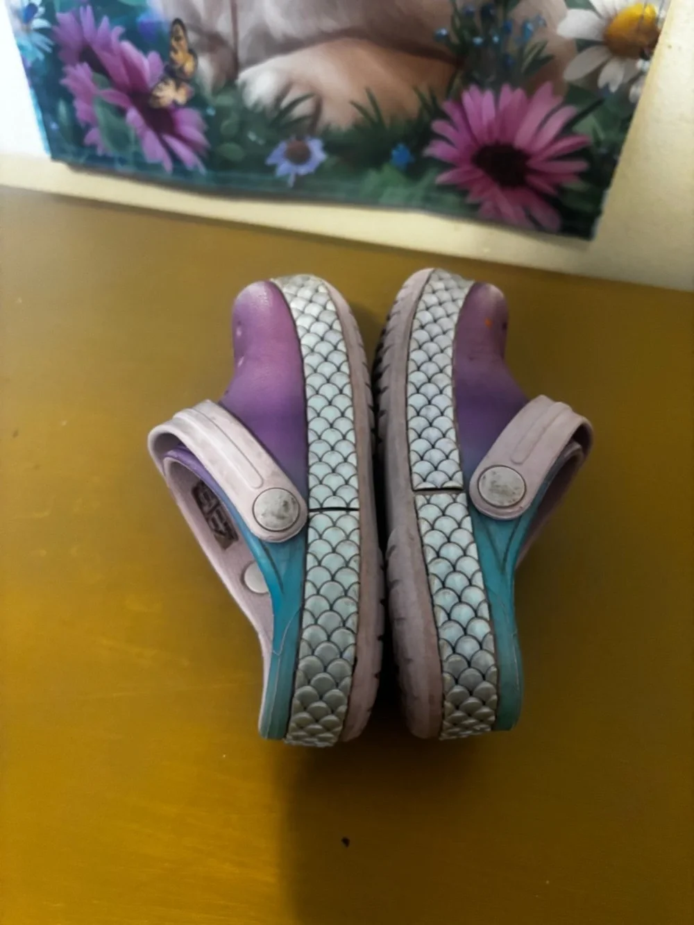 CROCS Kids Purple and Pink Slip-On Clogs
